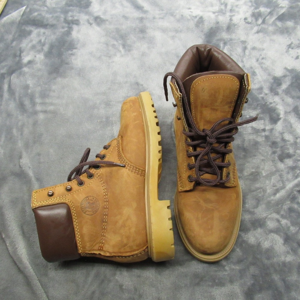 Red Wing Boots Mens 6D Brown Leather Lace Up Rugged Ankle Lightly Used VTG USA